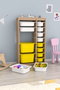 Hanah Home Montana Xs 2D4N8U - Blanco Sonomo y Amarillo